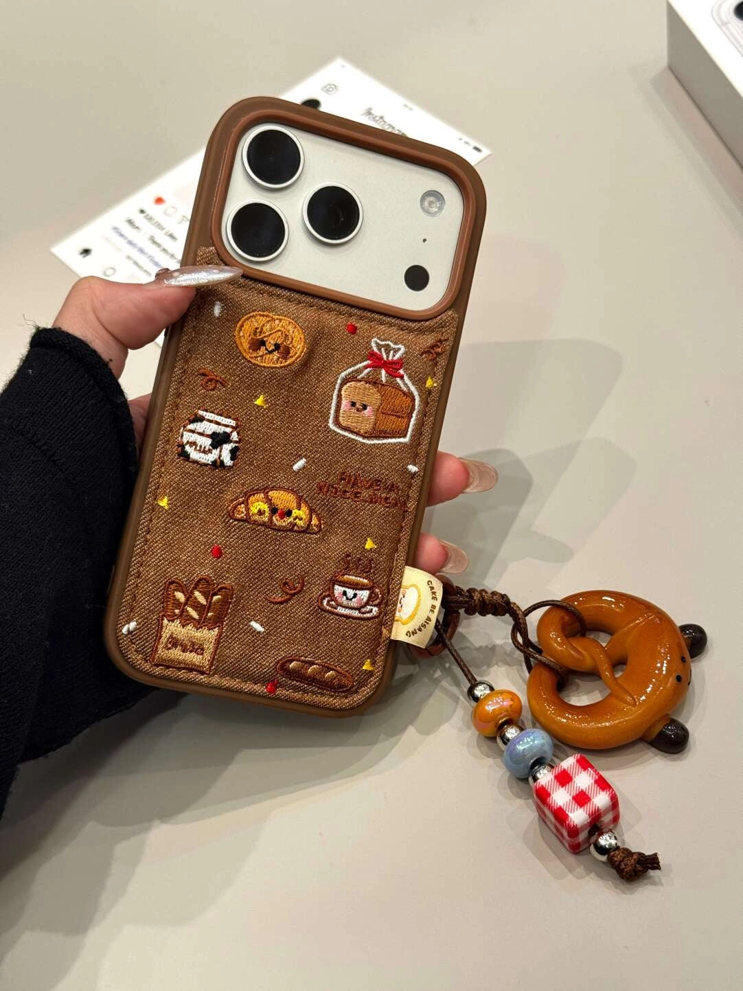 Childhood Paradise Embroidered Phone Case - TRLab Shop