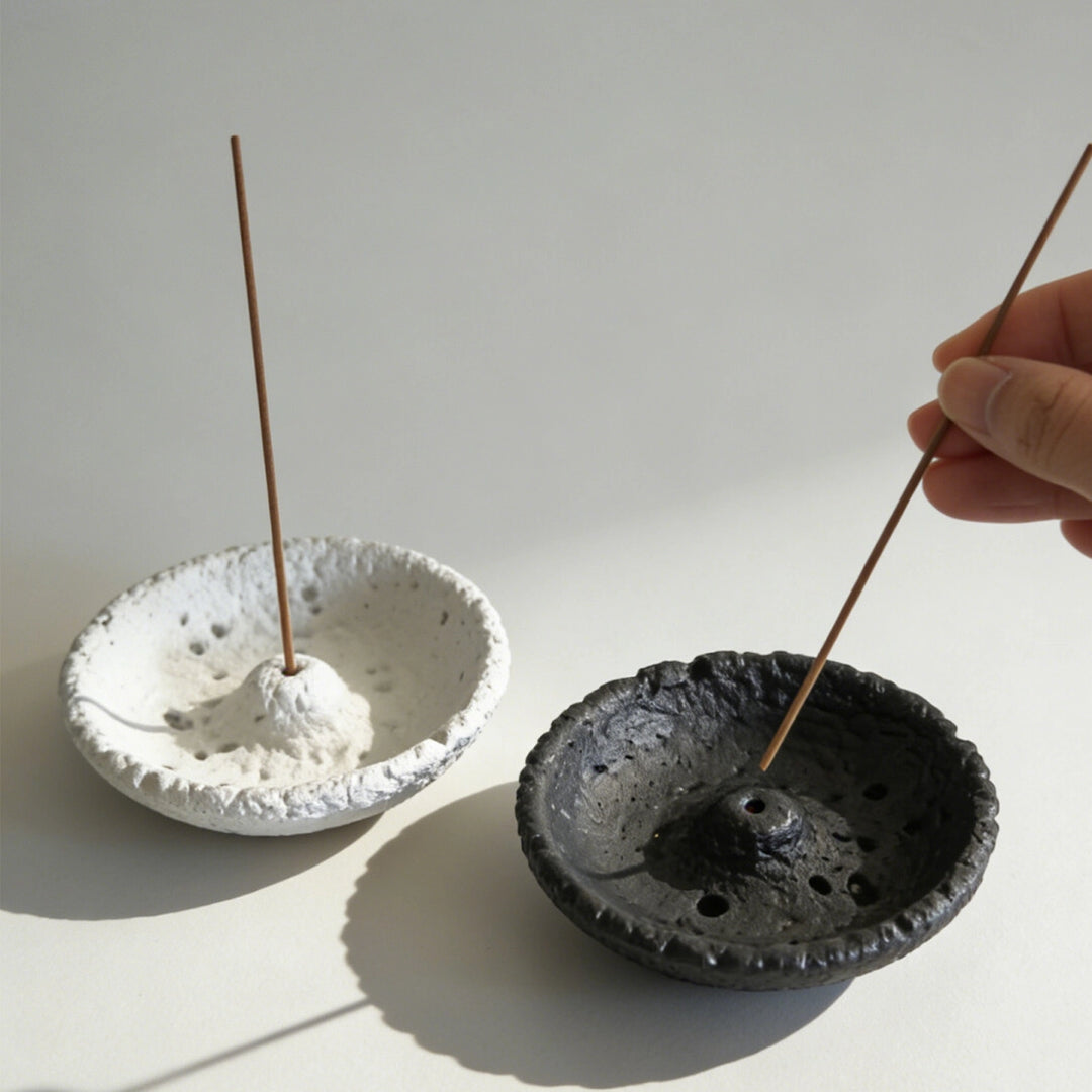 Volcanic Moon Cement Incense Holder - TRLab Shop
