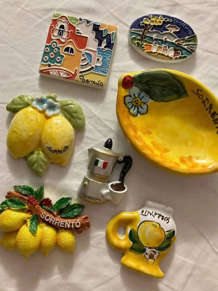 Three-Lemon Ceramic Flower Pot