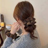 Double Espresso Wavy Hem Scrunchie - TRLab Shop