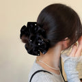 Pearls Scattered Starlight Wavy Hem Scrunchie - TRLab Shop