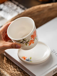 Floral Ceramic Tumbler