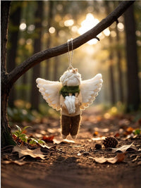 Felted Book-Bound Angel Charm - TRLab Shop