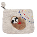 Felted Sloth Coin Pouch - TRLab Shop