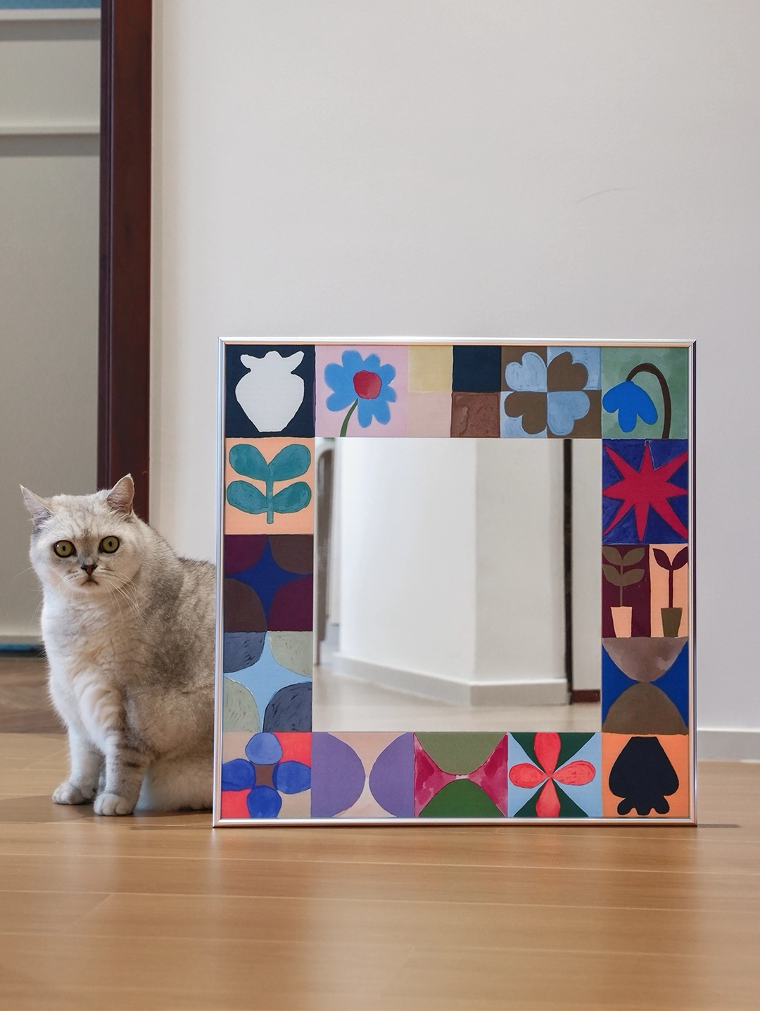 Celestial Moonlight Garden Mirror Wall Art