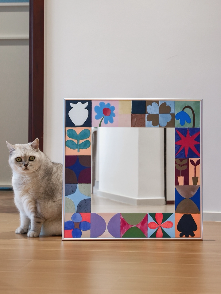 Celestial Moonlight Garden Mirror Wall Art