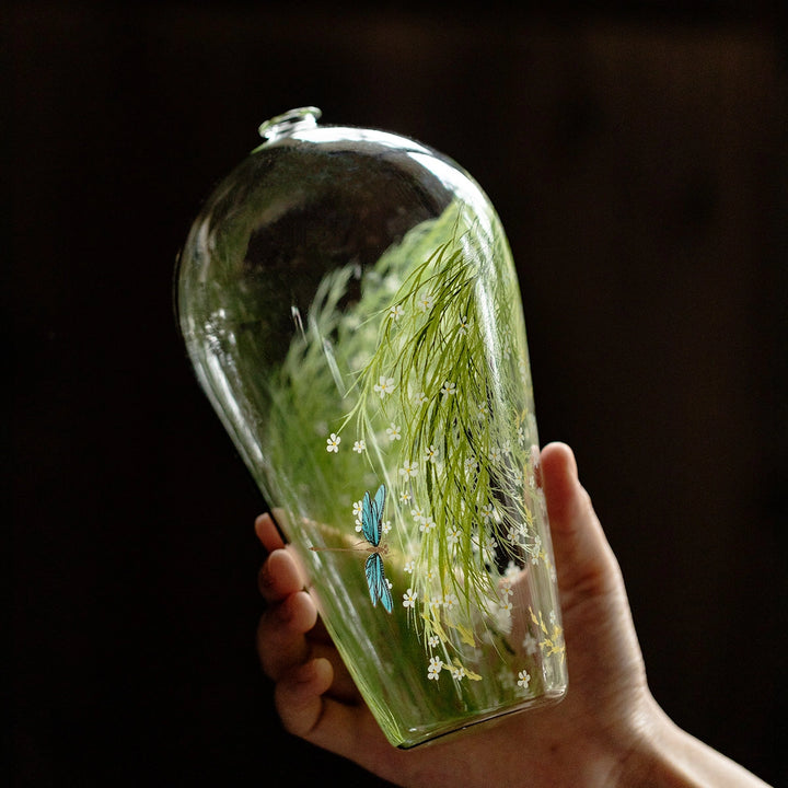 Spring Wildness Glass vase