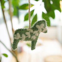 Felted Spring-Leaf Ponys Charm - TRLab Shop