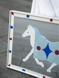 Bauhaus-Style Pony Mirror Wall Art