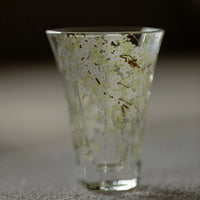 Pear-Blossom Hexagonal Glass Tumbler