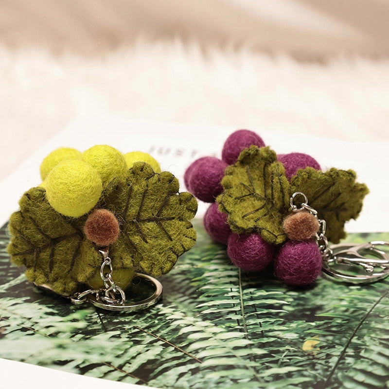 Felted Verdant Grapes Charm - TRLab Shop