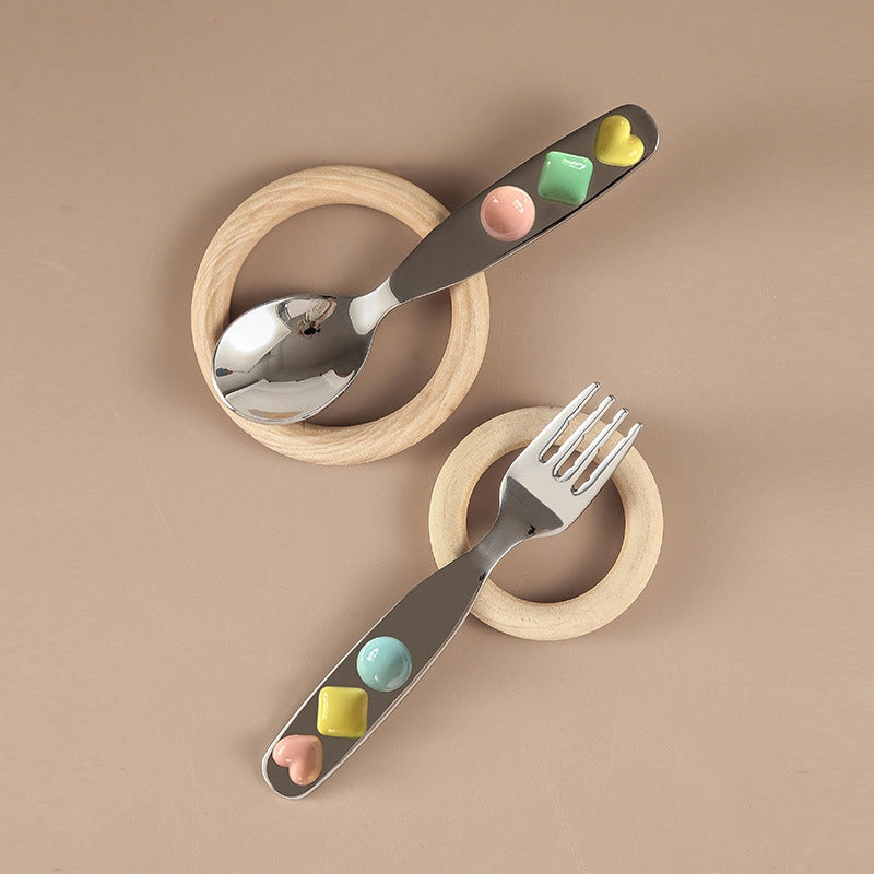 Jelly Jade Stainless Steel Spoon & Fork - TRLab Shop