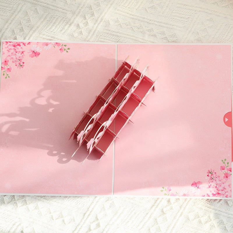 Love Mom 3D Pop Up Paper Art Greeting Card