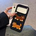 Dachshund & Garfield Embroidered Phone Case - TRLab Shop