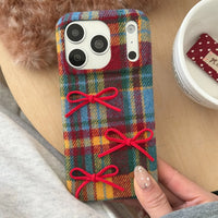 Scottish Wool Bow Phone Case - TRLab Shop