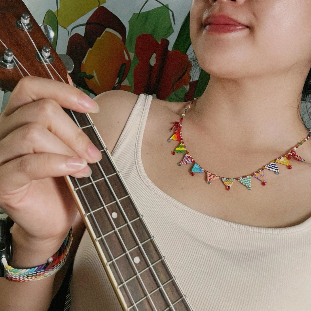 Happy Party Beaded Necklace