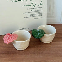 Ceramic Leaf Handle Cup - TRLab Shop