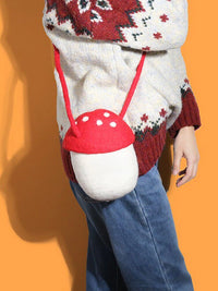 Felted Mushroom Crossbody Bag
