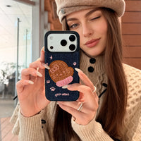 Embroidered Warm Cloak phone case by TRLab Shop featuring intricate embroidery and soft protective material.