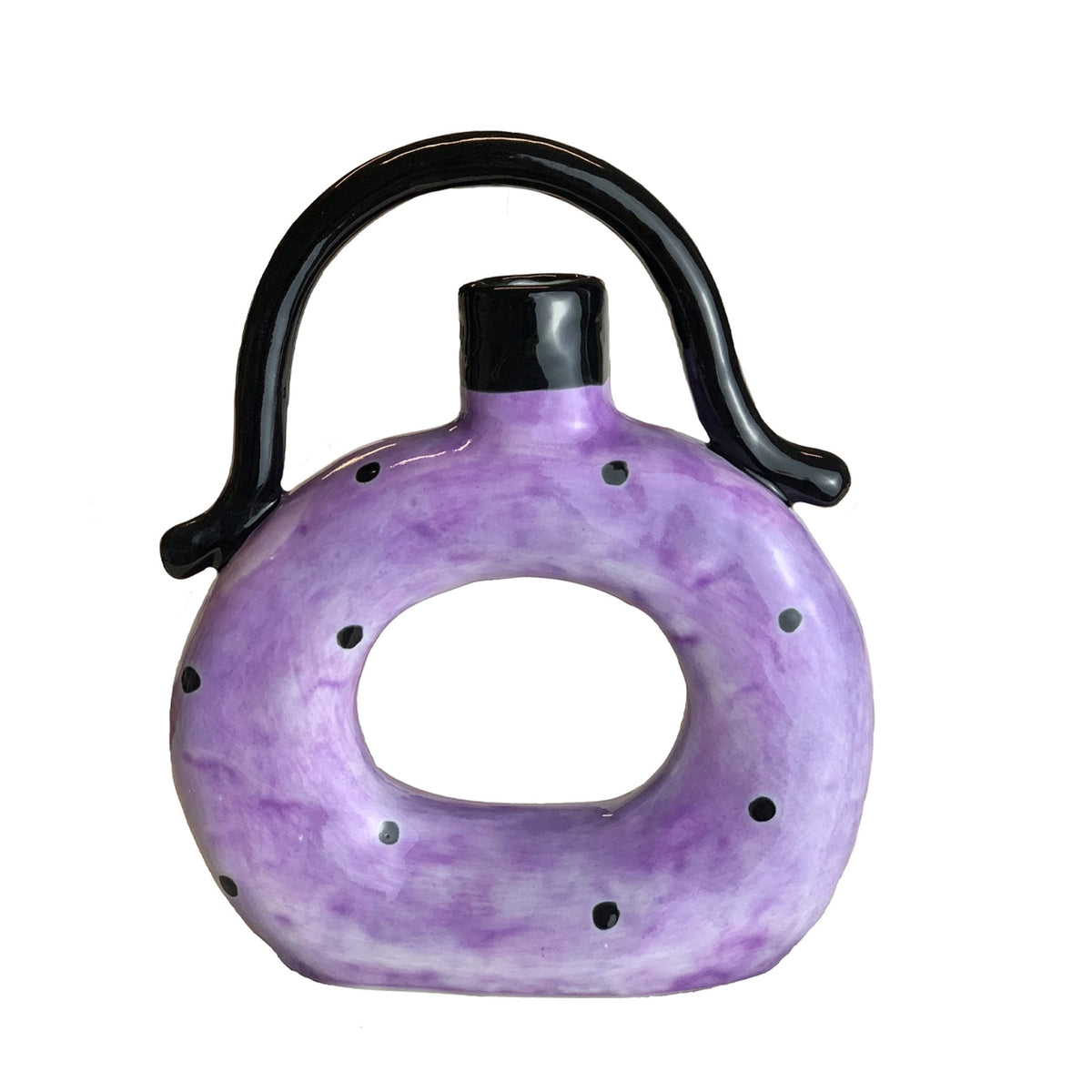 Ceramic Donut Twin-Handled Vase - TRLab Shop