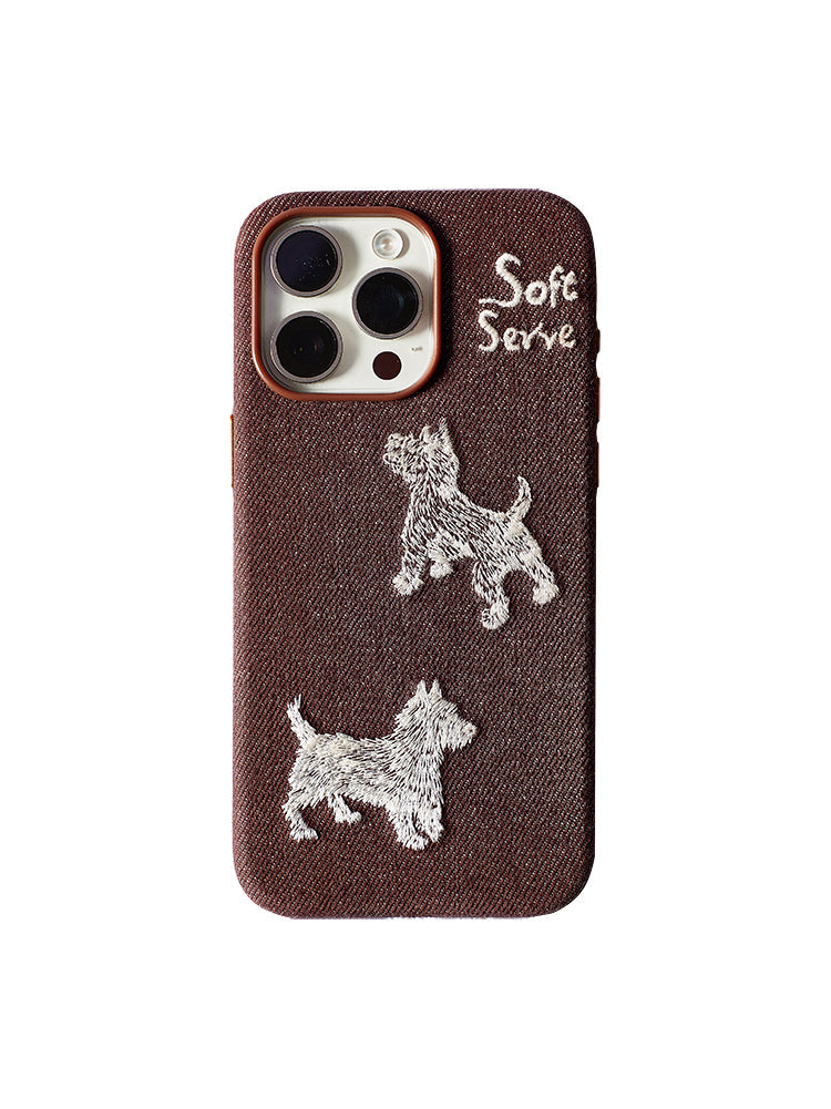 Red & Purple Puppy Phone Case - TRLab Shop