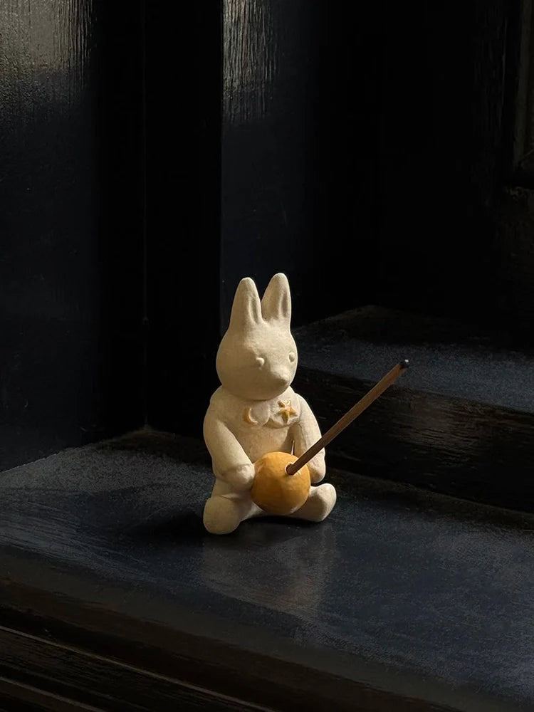 Moon Rabbit Ceramic Incense Holder - TRLab Shop