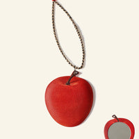 Black Cat & Apple Double-Sided Charm