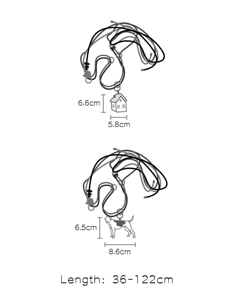 Puppy & Red House Phone Strap - TRLab Shop