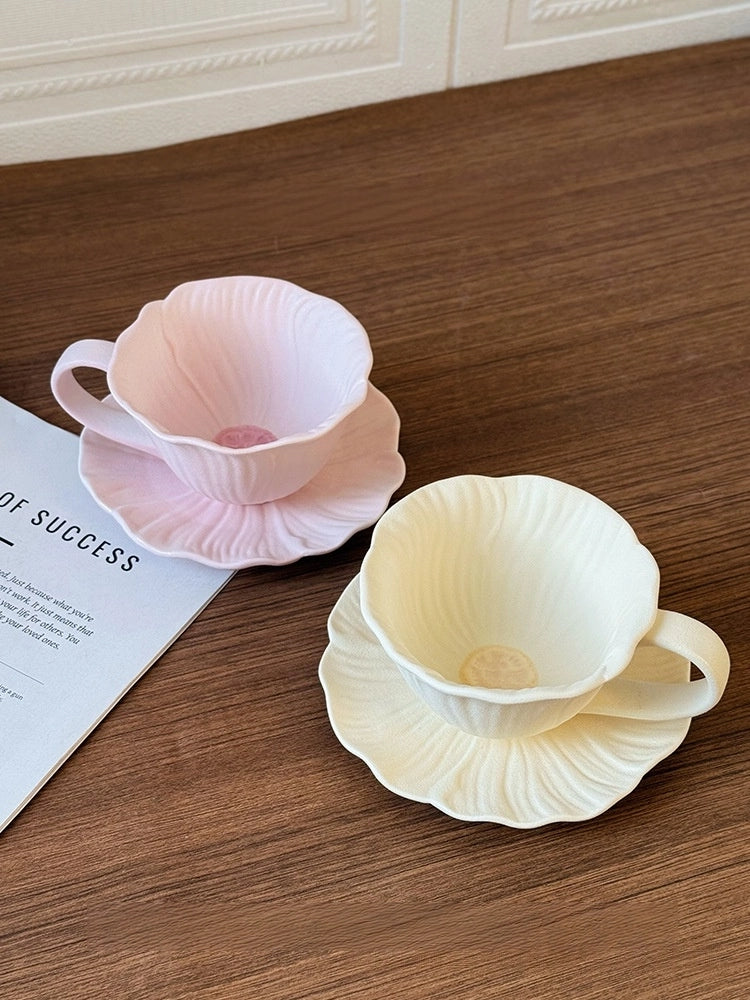 Floral Ceramic Cup & Saucer Set - TRLab Shop