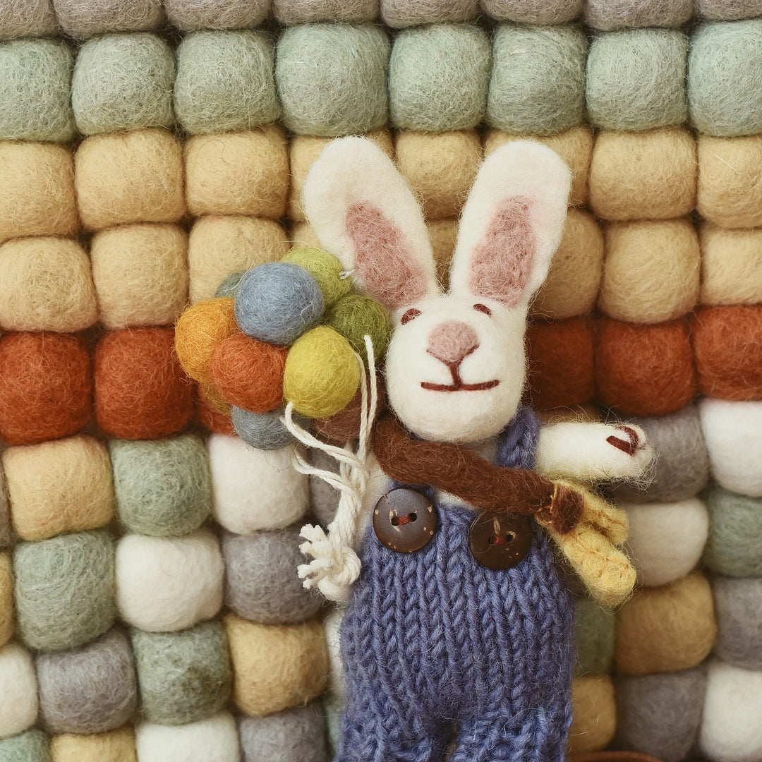 Felted Rabbits Charm