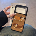 Dachshund & Garfield Embroidered Phone Case - TRLab Shop
