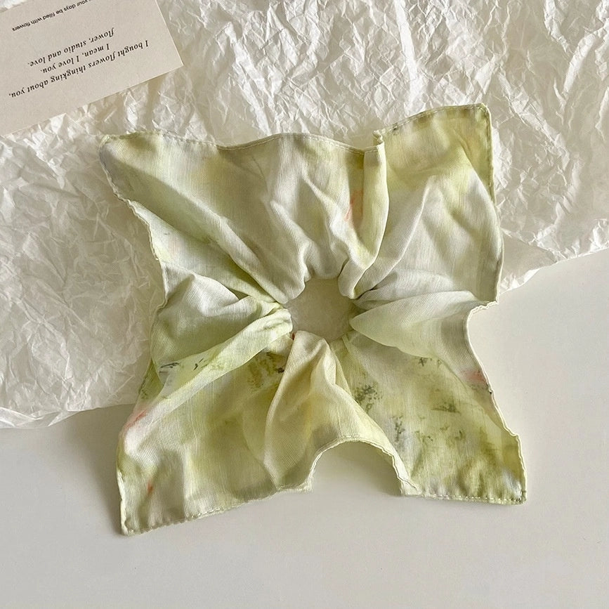 Monet's Garden Square Scarf Scrunchie - TRLab Shop