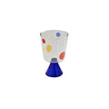 Colorful Polka-Dot Glass Goblet