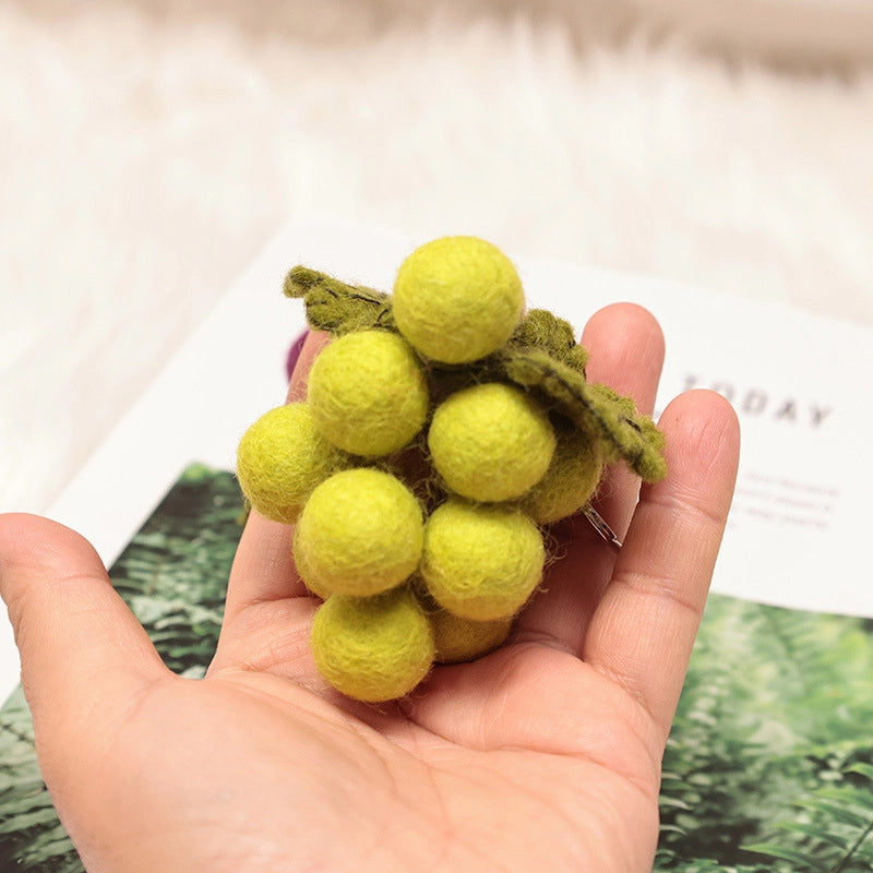 Felted Verdant Grapes Charm - TRLab Shop