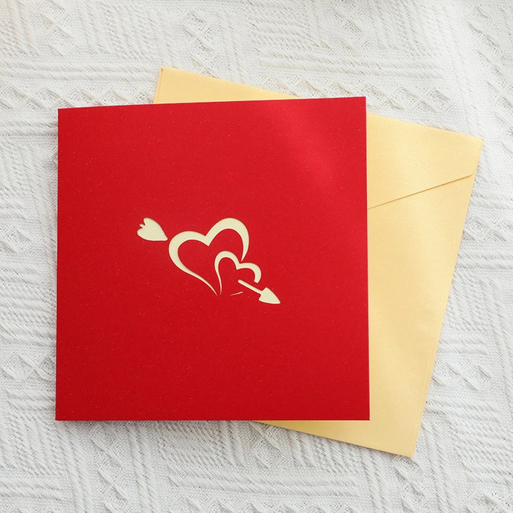 Cupid's Love 3D Pop Up Paper Art Greeting Card