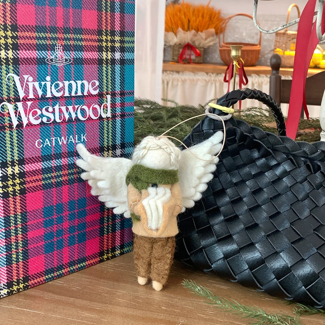 Felted Book-Bound Angel Charm - TRLab Shop