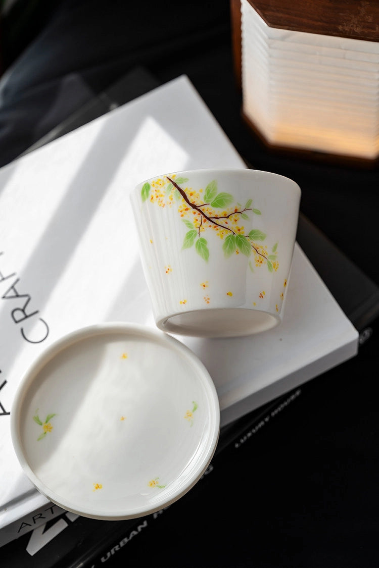 Osmanthus & Persimmons Ceramic Tumbler