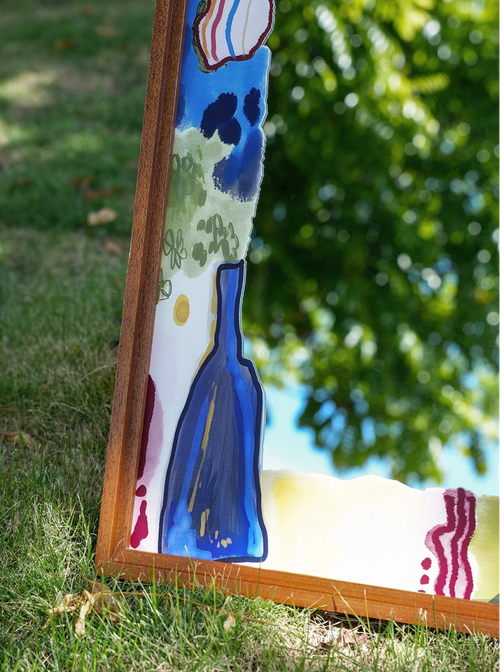 Reflected Bloom Mirror Wall Art