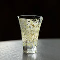 Pear-Blossom Hexagonal Glass Tumbler