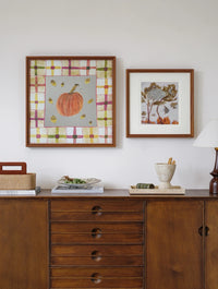 Autumn Pumpkins Mirror Wall Art