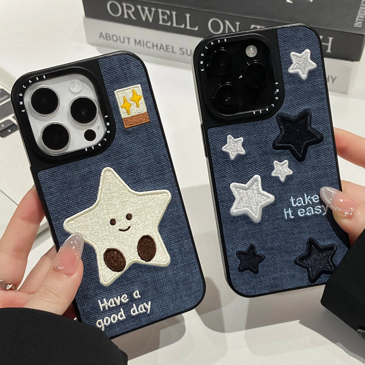 Embroidered Star Phone Case - TRLab Shop