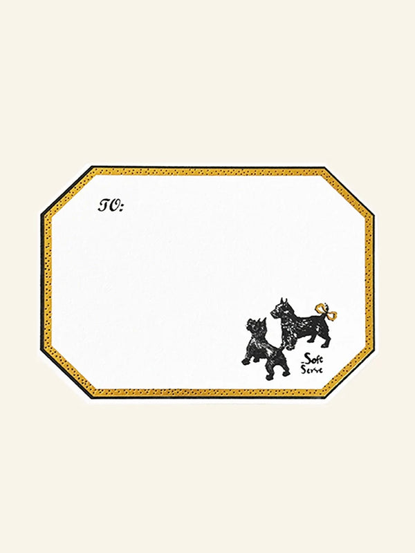 Gold-Embossed Puppy Greeting Card - TRLab Shop