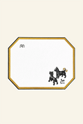 Gold Frame Puppy Greeting Card