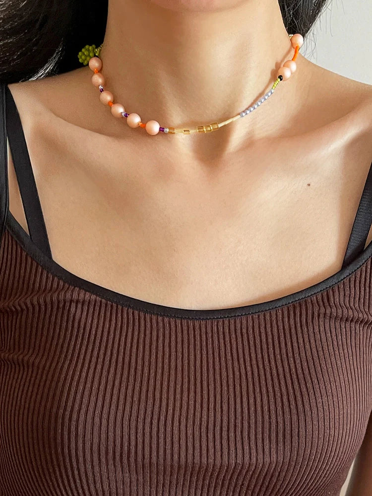 Sorbet Grapes Beaded Necklace - TRLab Shop