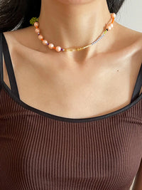 Sorbet Grapes Beaded Necklace