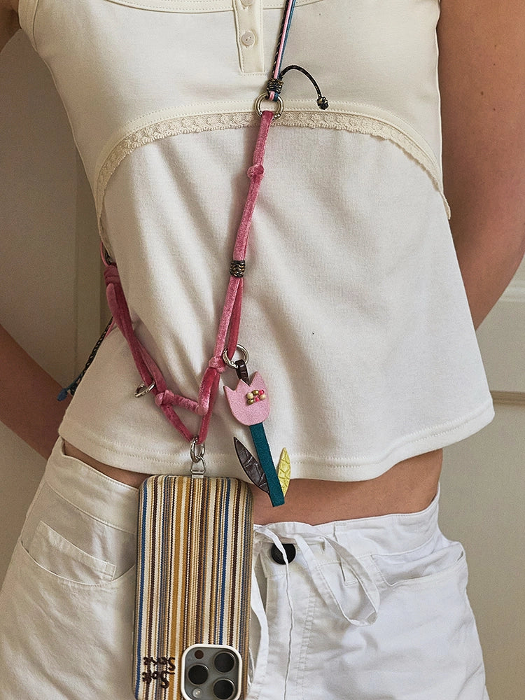Patchwork Posy Adjustable Phone Strap - TRLab Shop