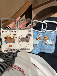 Winter Cowboy Puppy Embroidered Phone Case - TRLab Shop