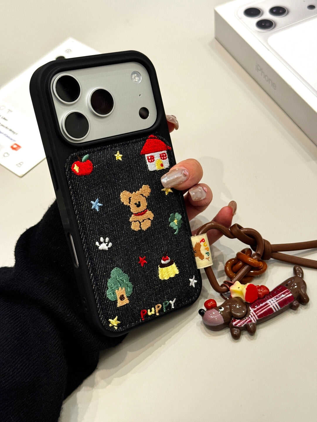 Childhood Paradise Embroidered Phone Case - TRLab Shop