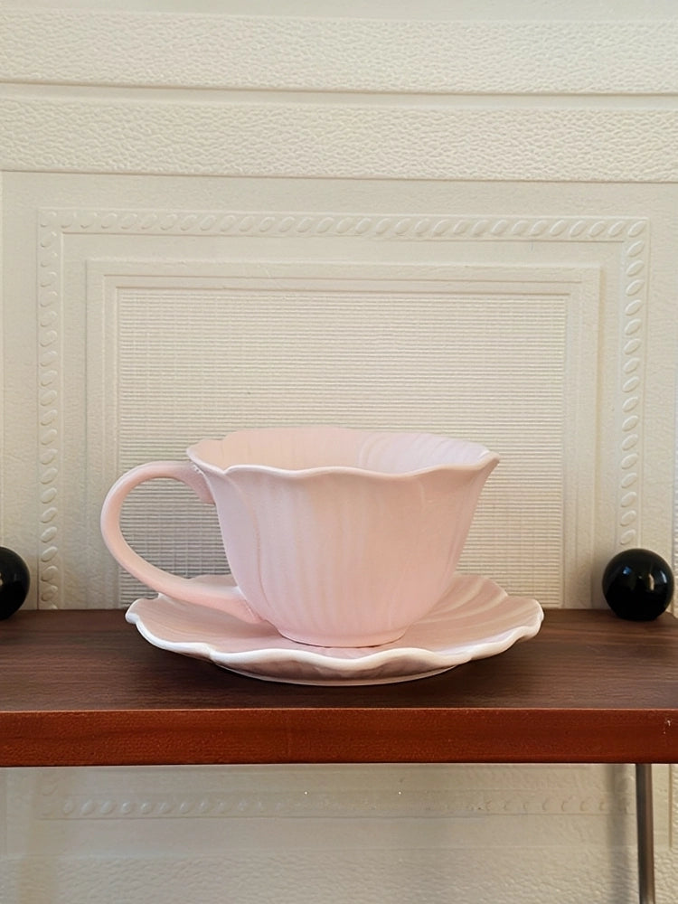 Floral Ceramic Cup & Saucer Set - TRLab Shop