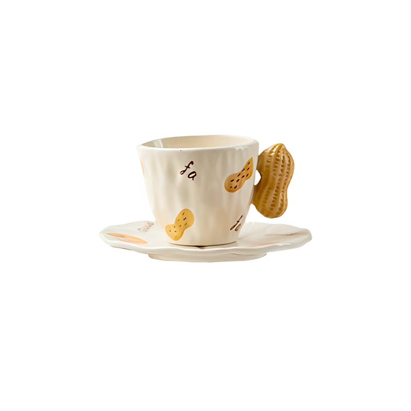 Squirrel Ceramic Coffee Cup & Saucer Set